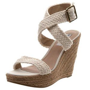 Steve Madden Women's Fantasik Wedge - Cream - 8